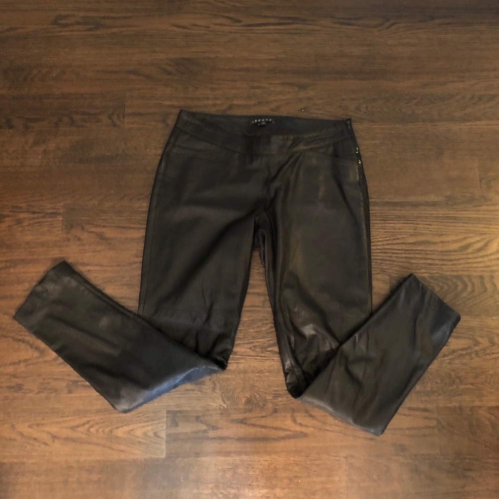Theory Leather Skinny Pants